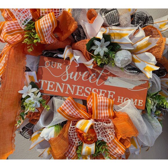 Custom Made  "Our Sweet Tennessee Home"  made on wire wreath frame - Picture 6 of 11